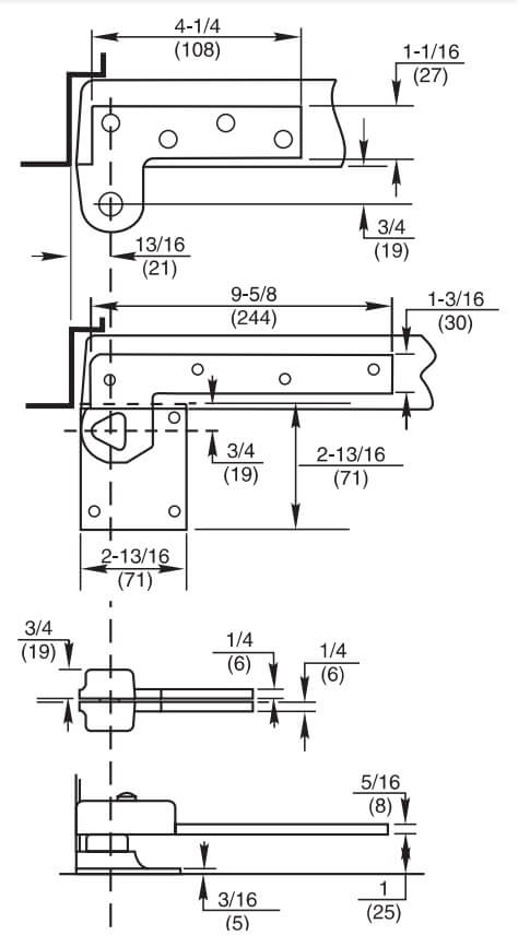 Rixson NR-147, Offset Pivot Set| TMHardware.com